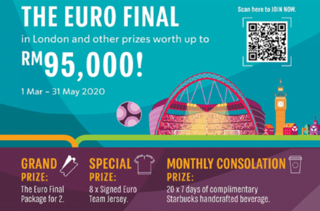 Tiket Final EURO 2020 percuma buat rakyat Malaysia