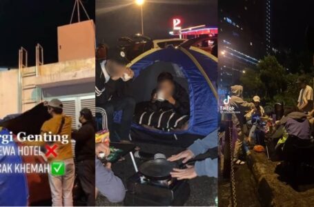 Trend Pacak Khemah Dekat Parking Lot Genting Bikin Netizen Panas