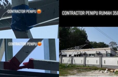 Tuan Rumah Tertipu, Kontraktor Dibayar RM350K Tapi Sambung Atap Guna Tape Je