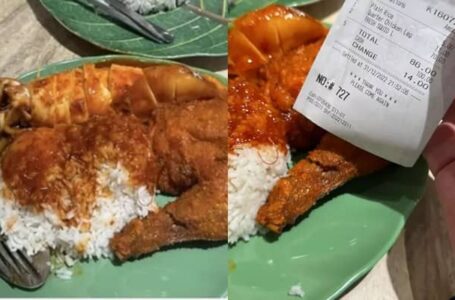 Kena Caj RM86, ‘Game Harga’ Nasi Kandar Food Court KL Memang Tak Masuk Akal