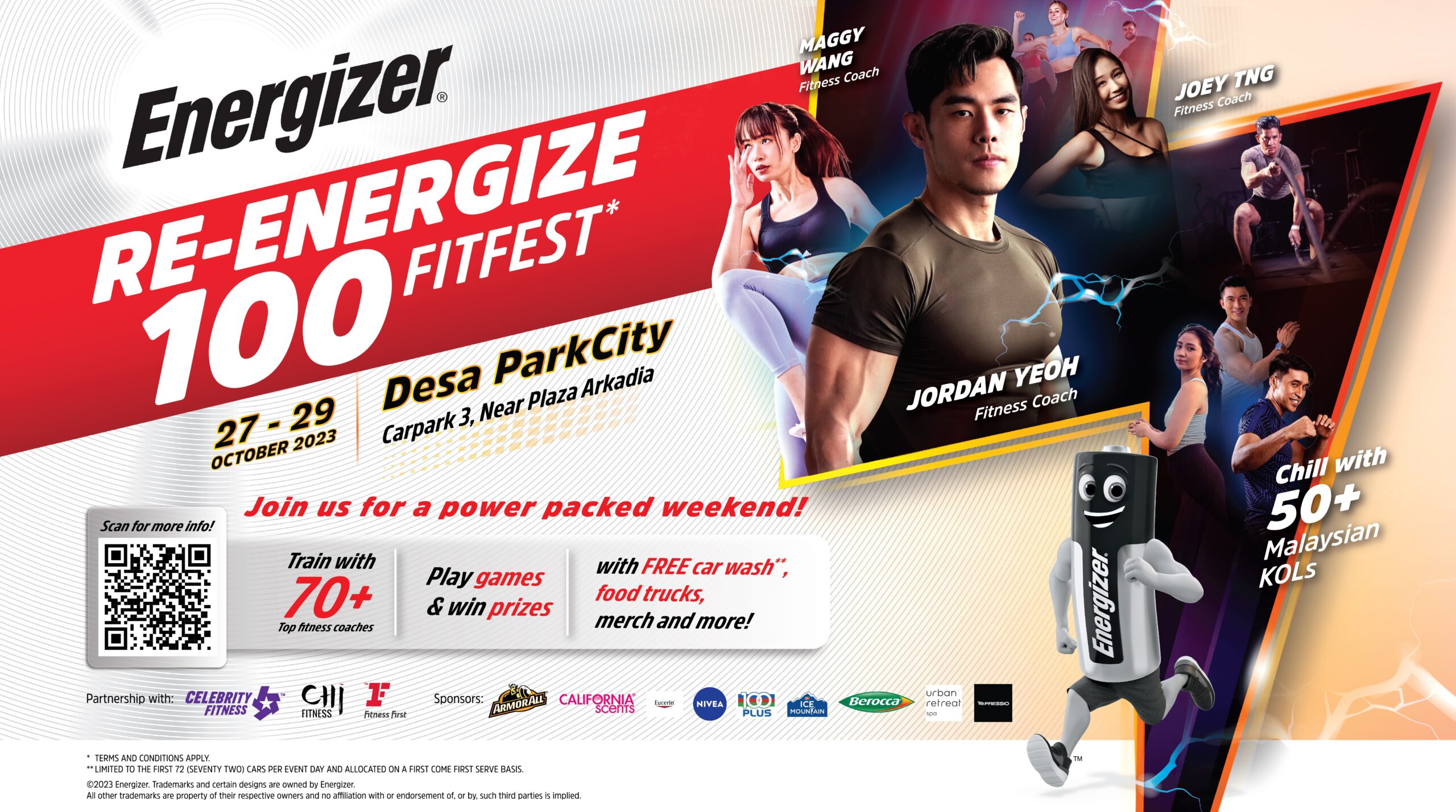 Raikan kesihatan dengan Energizer Re-Energize 100% Fitfest!